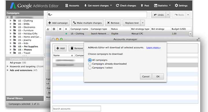 Best Features in Google Adwords Editor