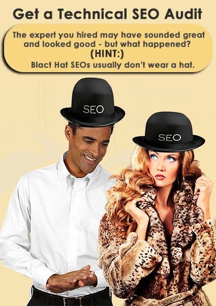 A technical SEO audit also finds opportunities - not just black hat SEO