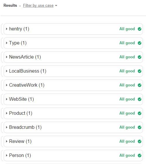 Tools that validate schema mark-up during website audit