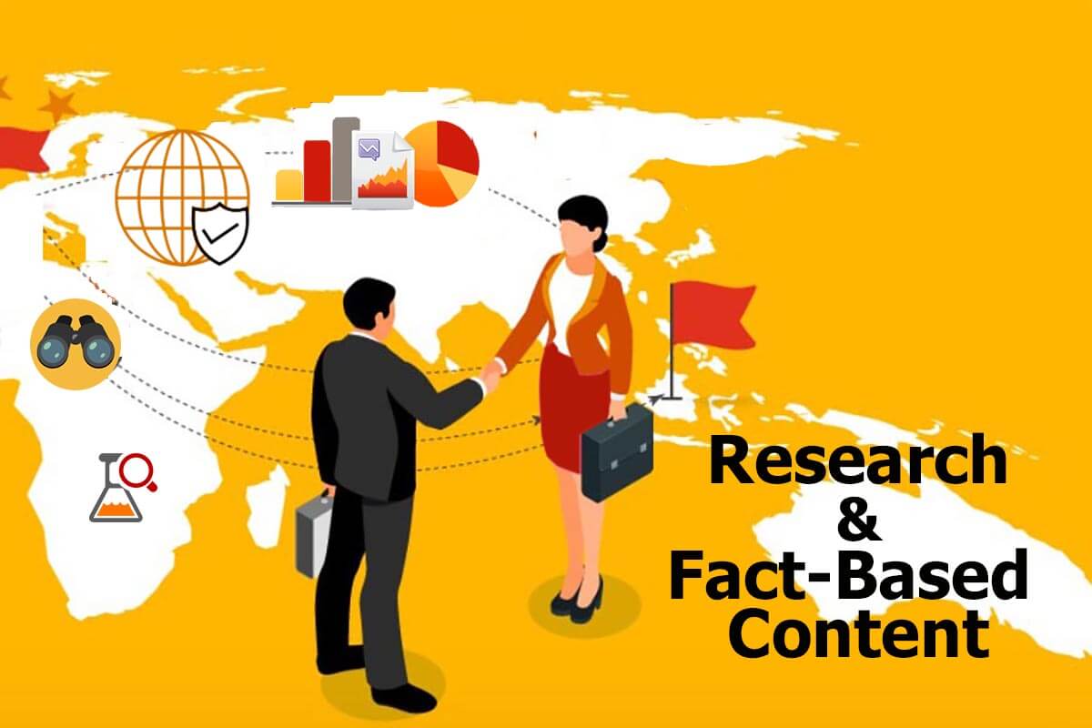 Creating fact and research based web content