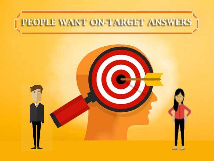 People want on-target answers by HillWeb Marketing