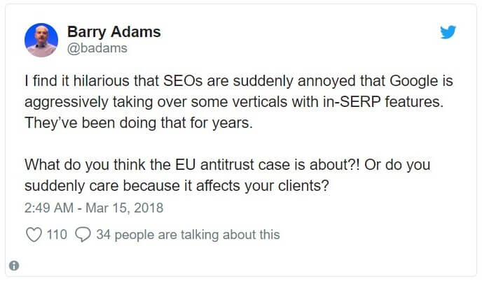 Losing organic traffic to new Google SERP features on Google-owned real estate