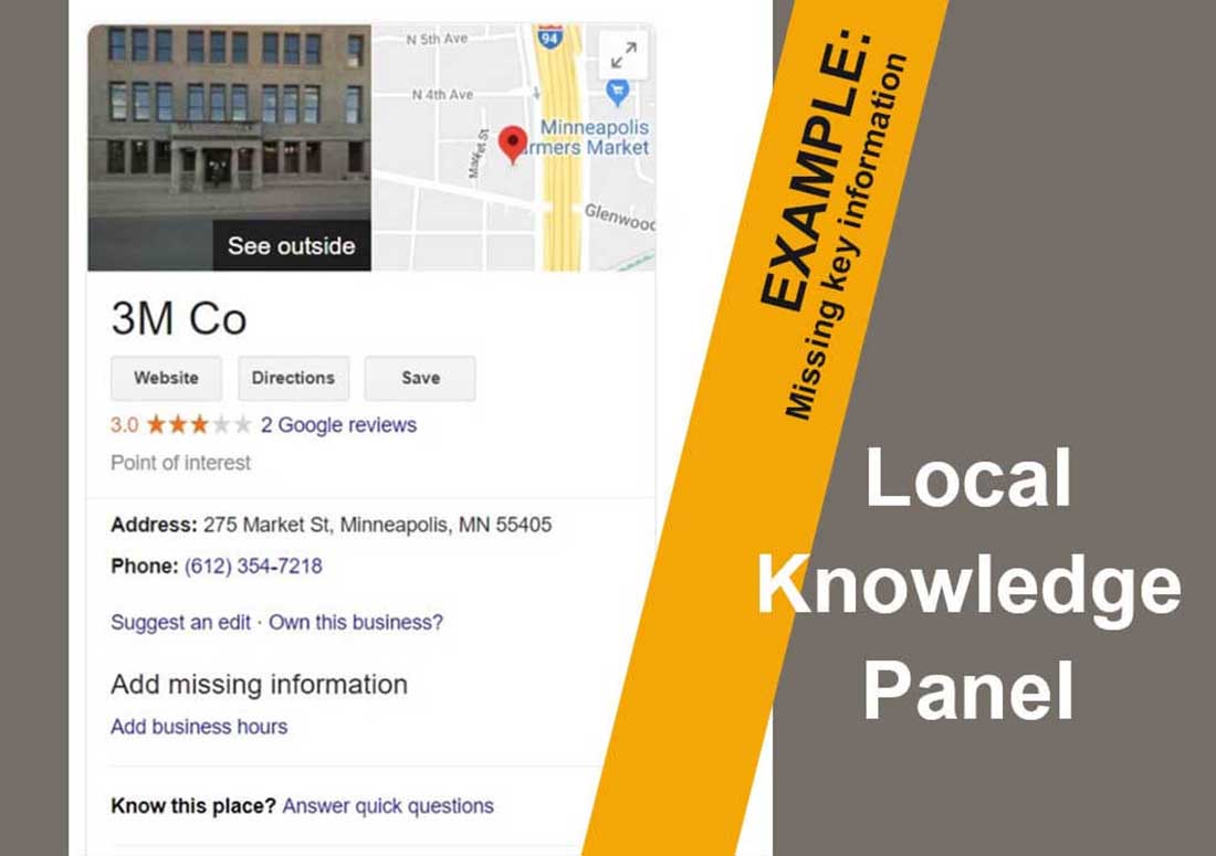 Google Local Knowledge Graphs and Panels