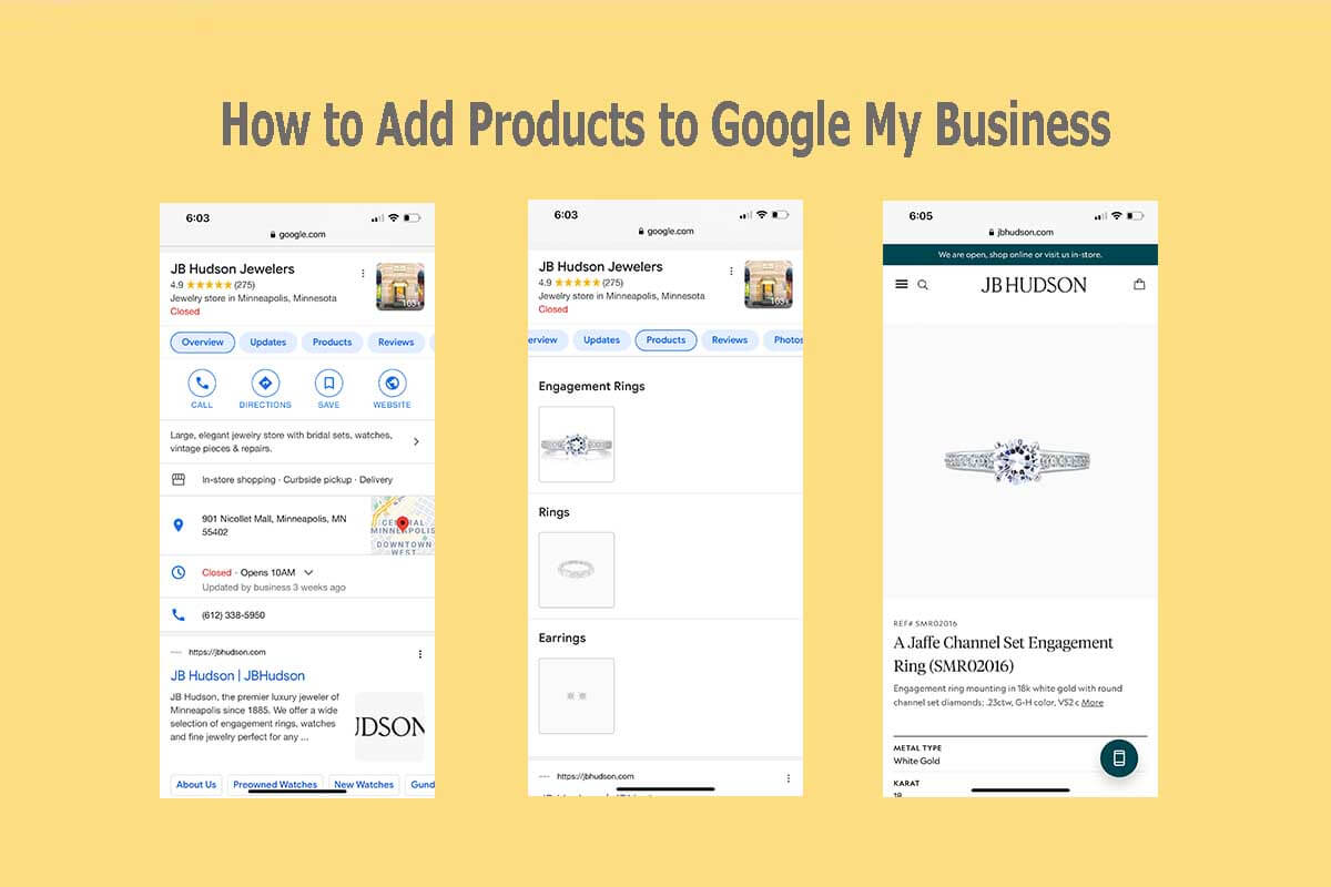 How to add Google My Business Products