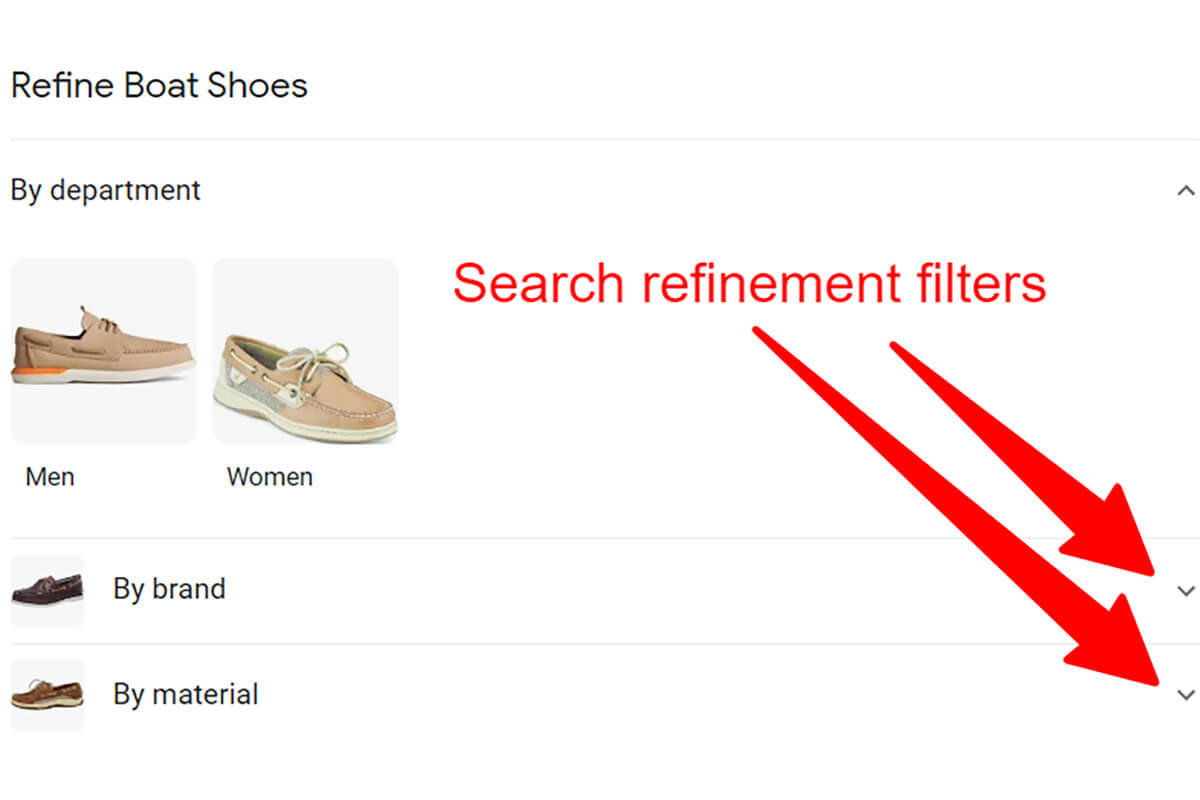 Query Refinement in Google Search Result Pages