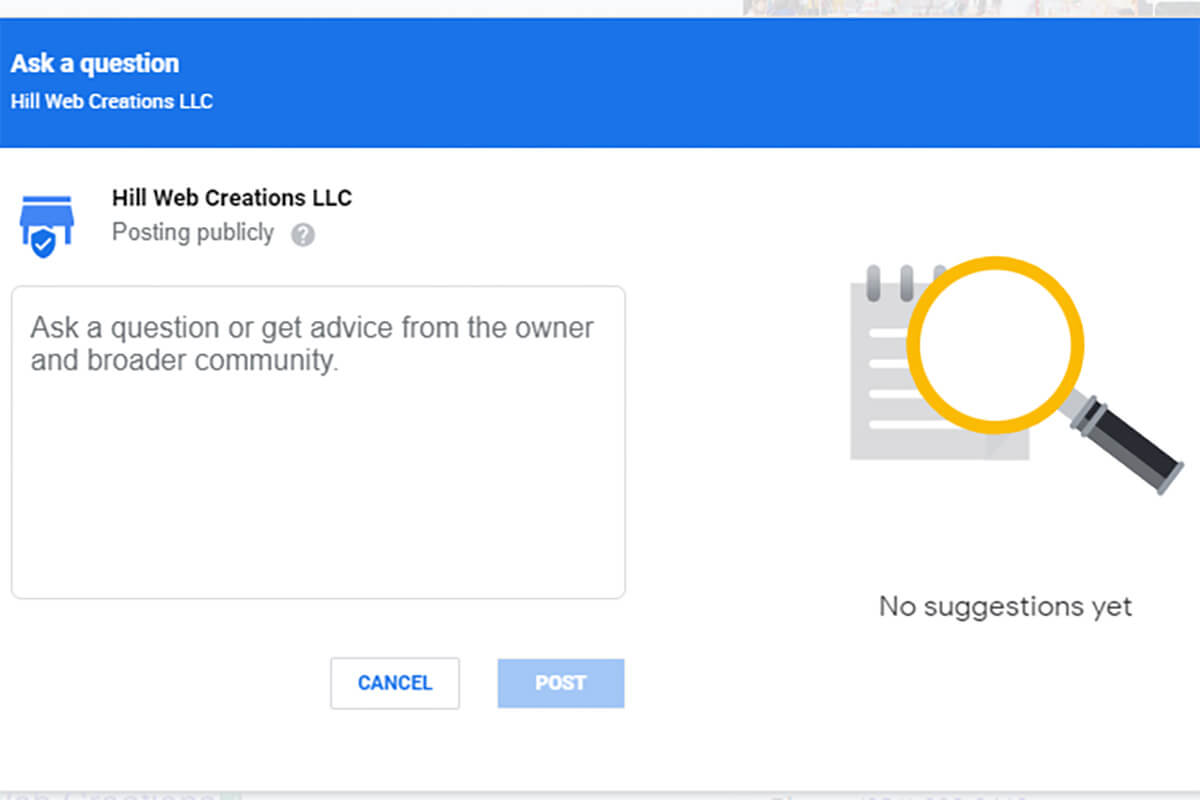 How to add a FAQ to Google My Business on desktop