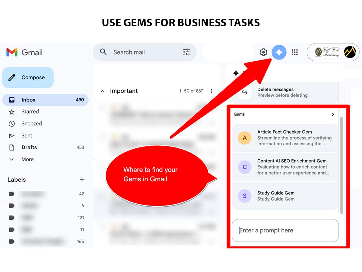 How to use Google Gemini Gems in Gmail for business communication