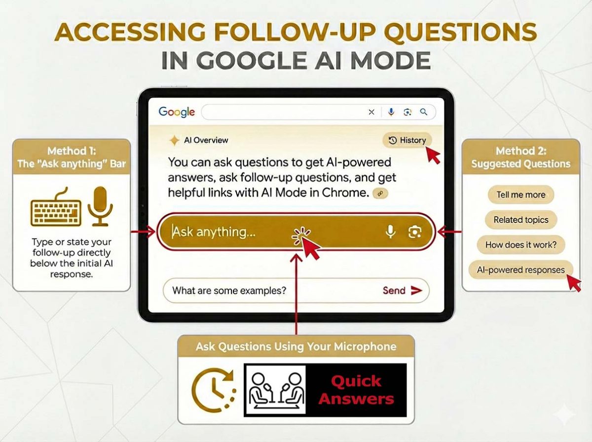 How to use follow-up questions in Google Mode
